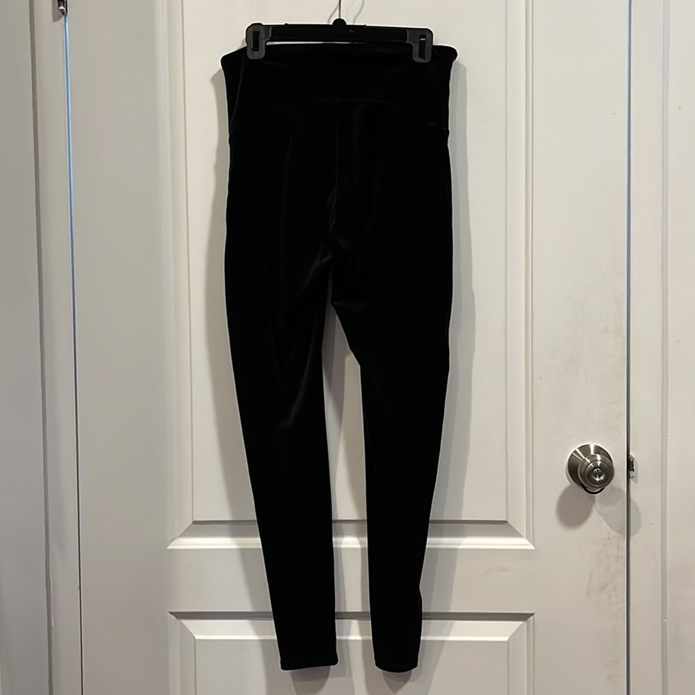 Spanx Velvet Leggings in Color Black - Picture 6 of 6